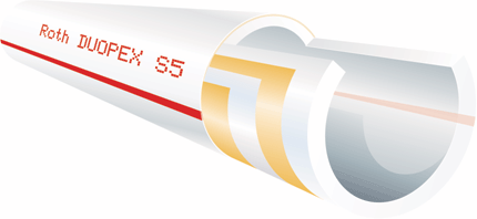 Roth 5 layer PEX tubing DuoPex S5 for Radiant Heating