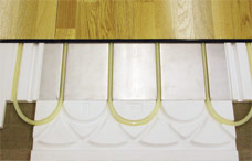 Roth Radiant Panel installation with PEX tubing on slab